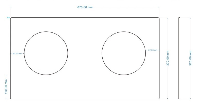Custom Printed Silkscreen Tempered Gas Stove Glass