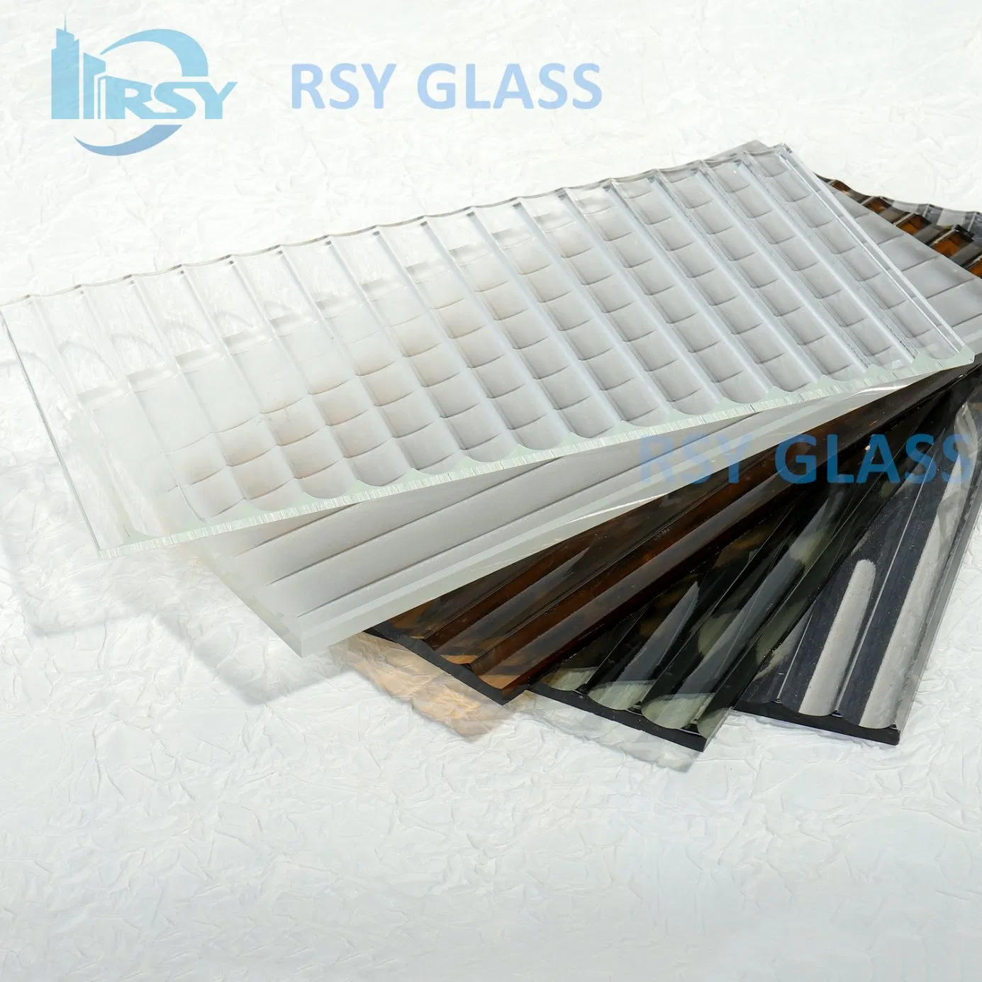 Acid Etched Frosted Moru Pattern Glass for Interior Decoration