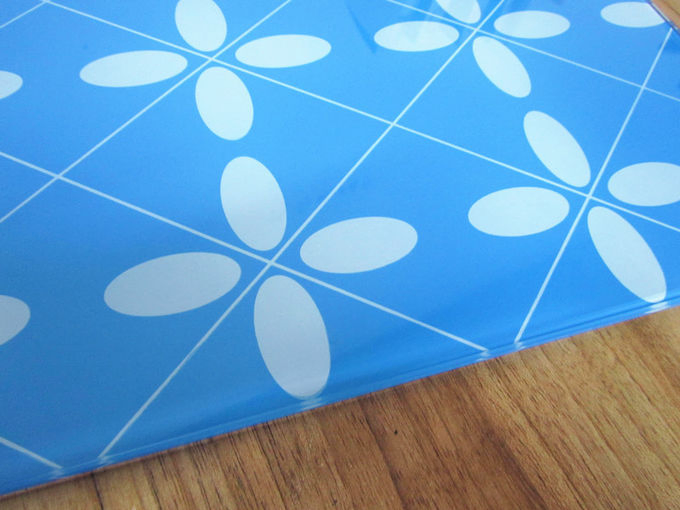 Digital Print Bar Table Beach Table Top Toughened Ceramic Frit Desk Top Glass