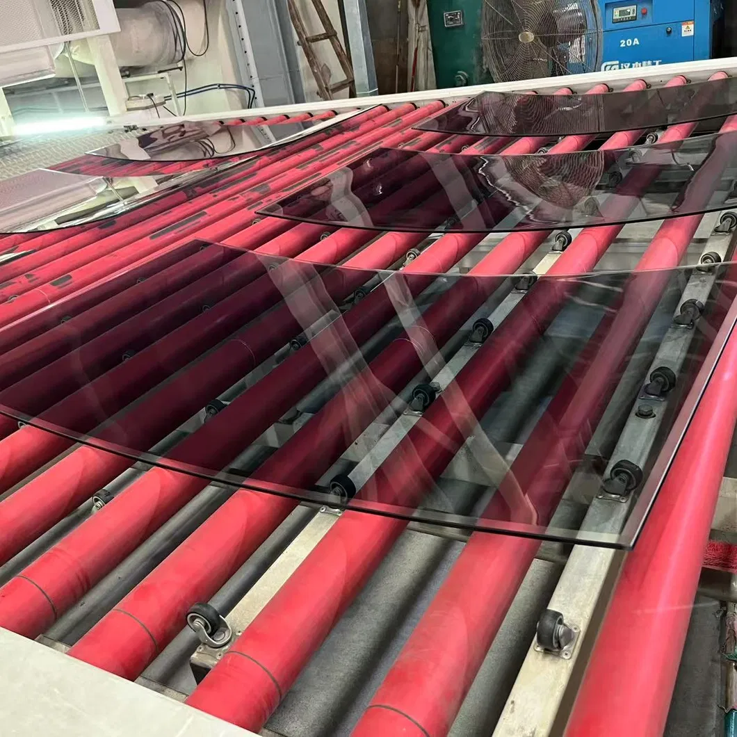 Bent Tempered Glass Showcase