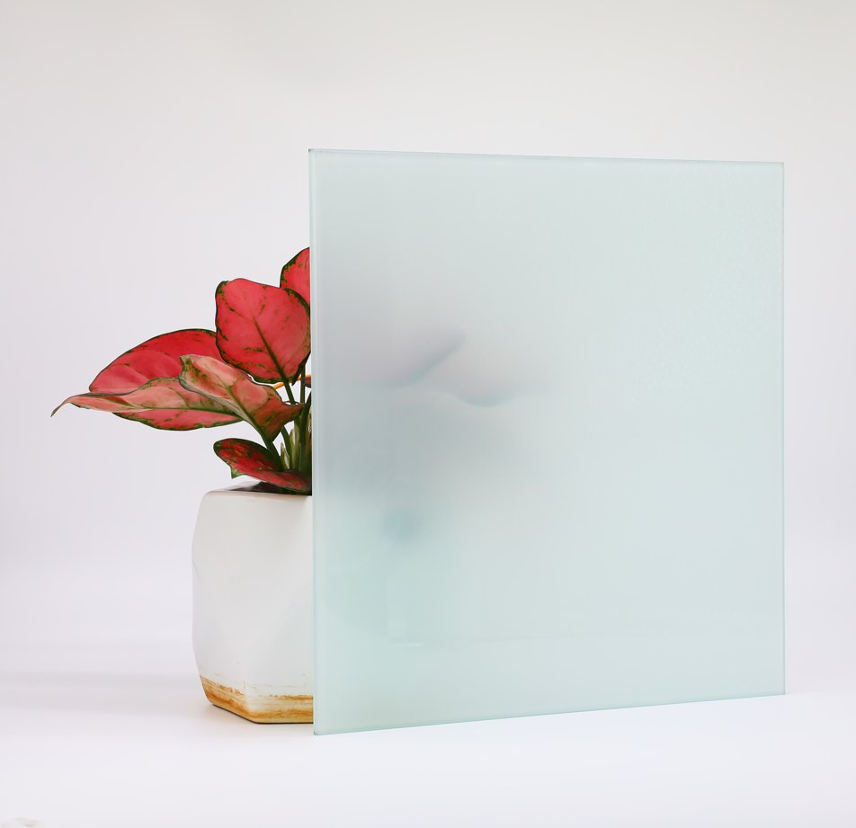 Bronze Grey Blue Green Acid Etched Frosted Glass for Window Door and Office Partitions with China Factory Lowest Price