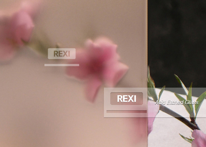 3mm-12mm Acid Etched Glass, frosted and patterned optional, decorative glass CE certified