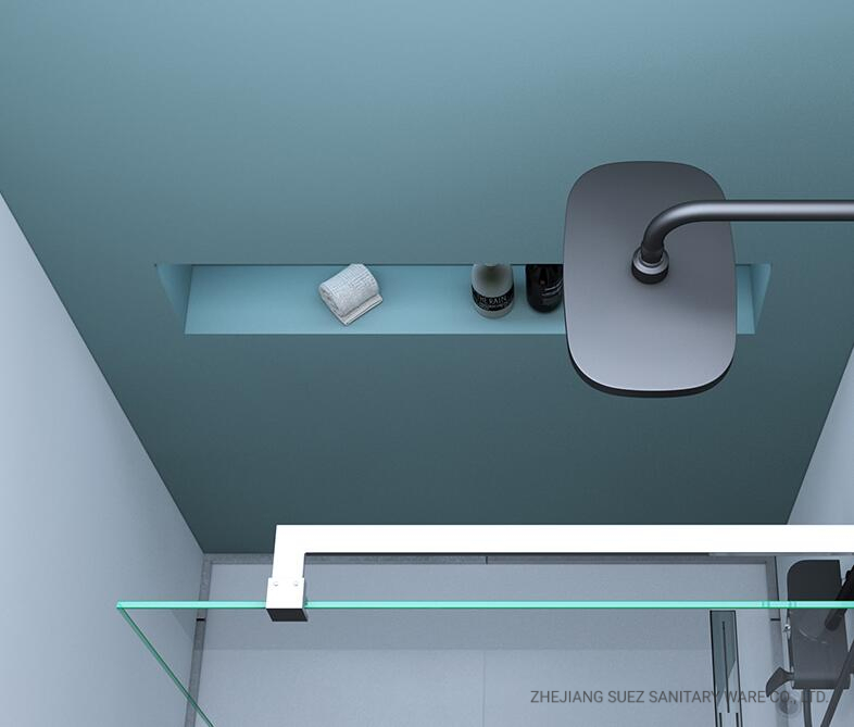 Hot Sales Walk in Shower Screen 100*H190cm, U Channel Alloy Wall Fixed, 8mm THK Upscale Toughened Glass with Ss Support Holder, Strict CE Pass