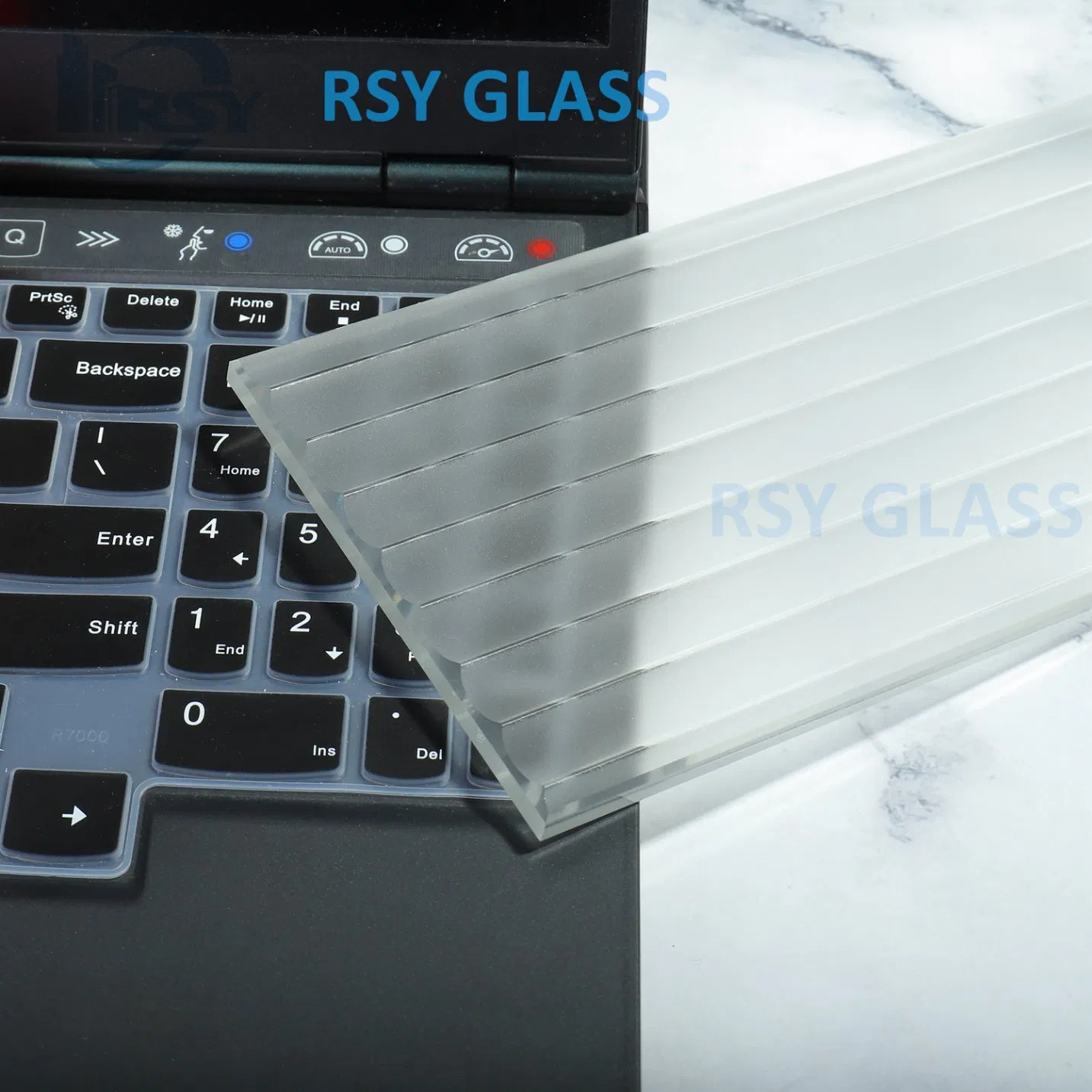 Acid Etched Frosted Moru Pattern Glass for Interior Decoration