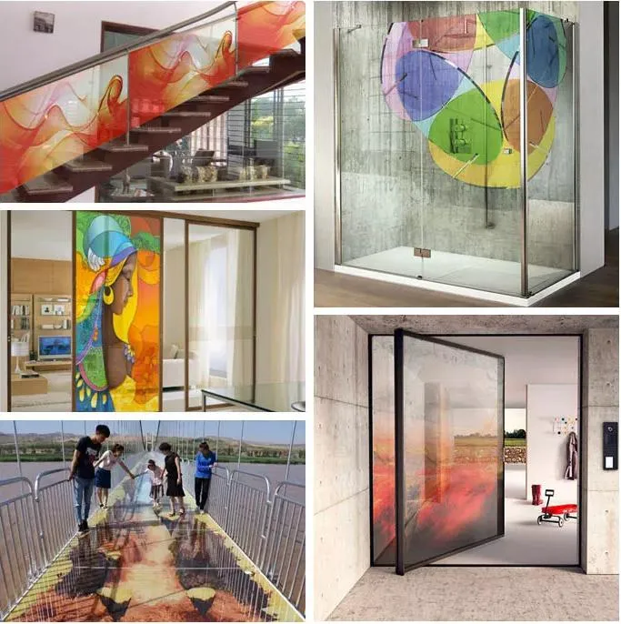 3D Digital Printed Decorative Glass