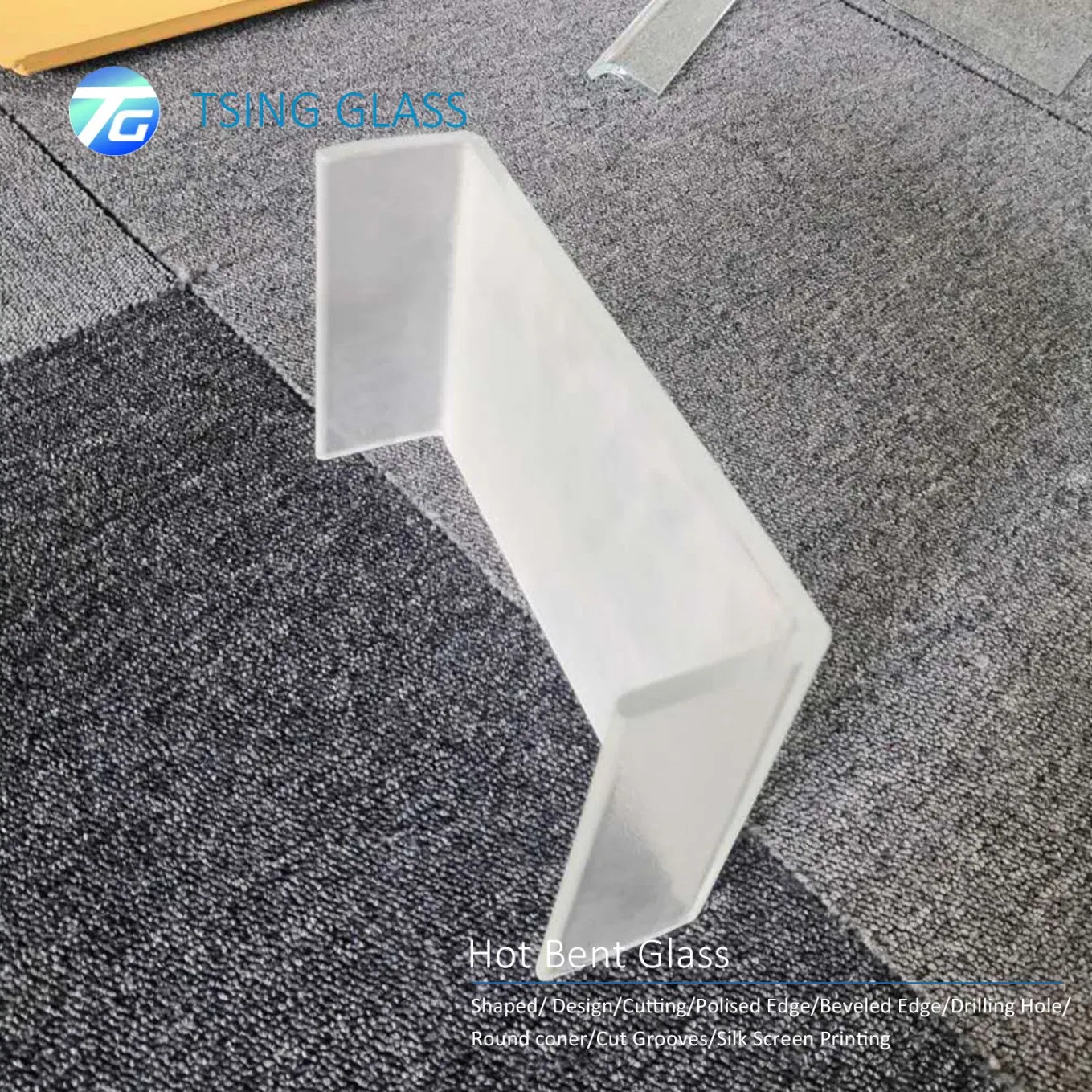 Float Tempered/Toughened Glass Curved Glass Hot Bent Glass for Furniture Glass Railing Fence Table Top