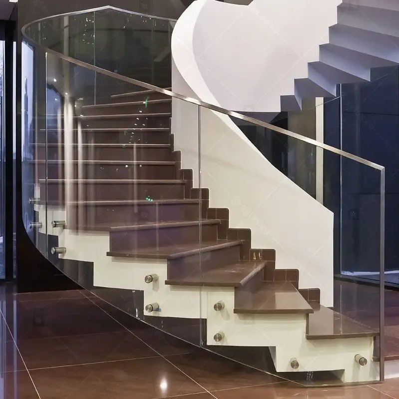 Hot Selling Architectural Glass Curved Bent Tempered Laminated Glass for Sun Room Skylight Windows Railing