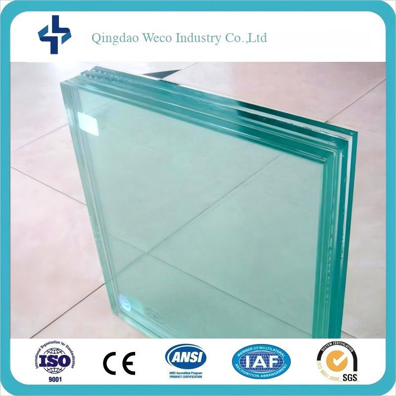 2-19mm Clear/Ultra Clear Bronze Blue Deep Processed Toughened Safety Low E Furniture Window Door Railing Balcony Laminated Polished Curved/Bend Tempered Glass