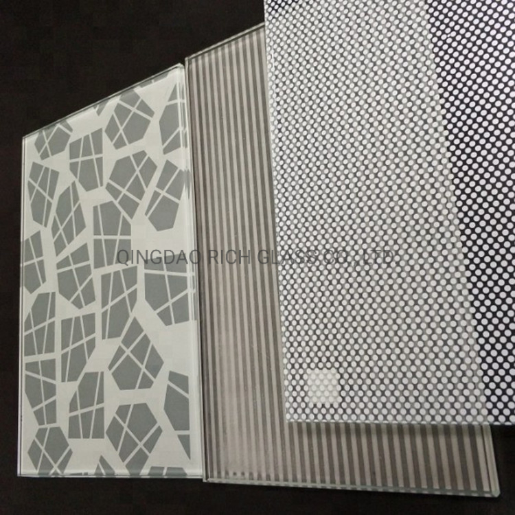 China Supplier Silk Screen Printing Glass Decoration Glass Customized Color Print Logo