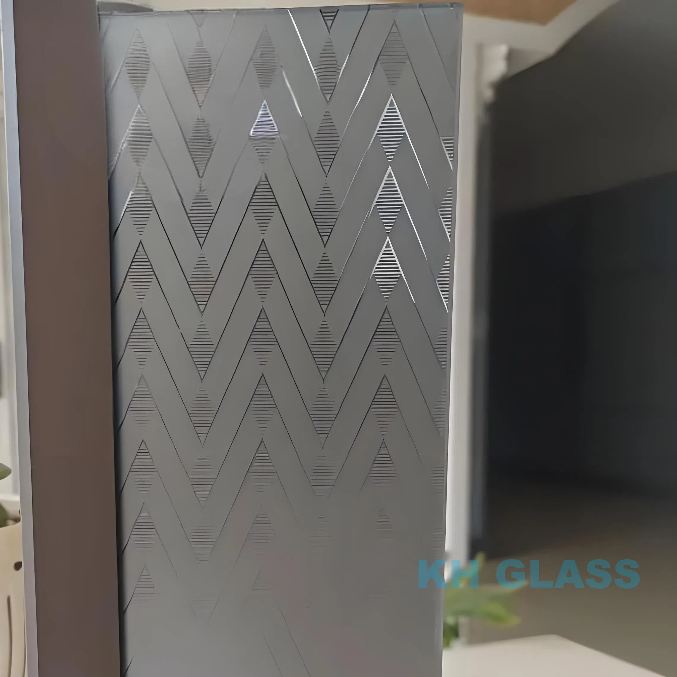 Factory Supply Customized Clear and Extra Clear Frosted Acid Etched Window Door Bathroom Living Room Office Partitions Glass 5mm 6mm 8mm 10mm