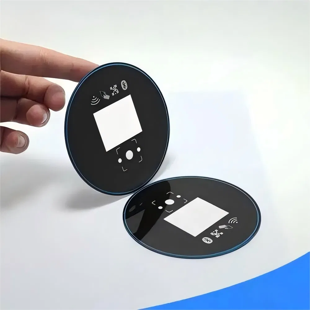 Customized Color Silk Screen Printed Tempered Touch Switch Glass for Elevator/Air Condition