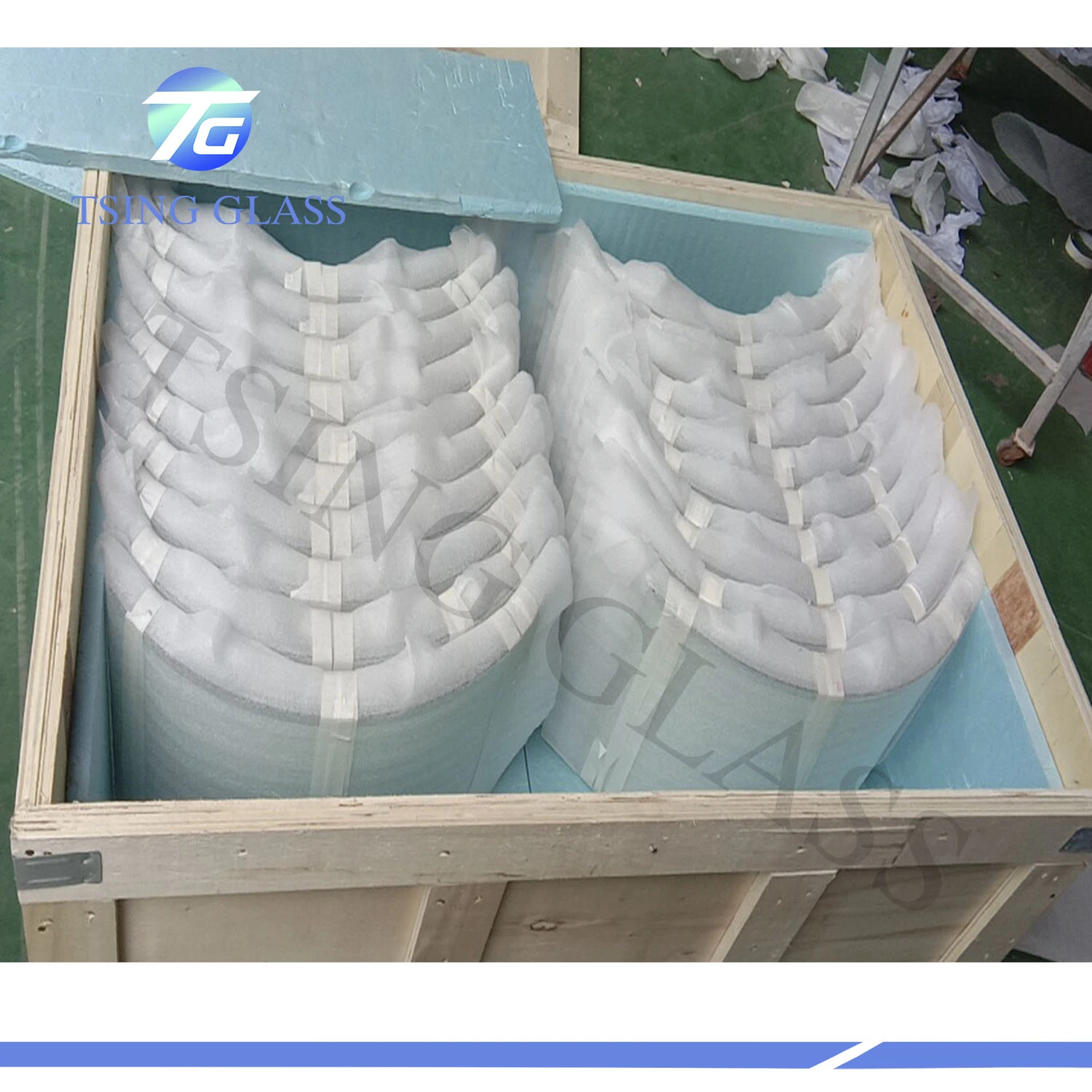 Bended Glass Clear Colored Hot Bent Curved Tempered Toughened Glass for Shower Wall Panels/Elevator/Showcase/Buildings Equipment Cover with CE Certification