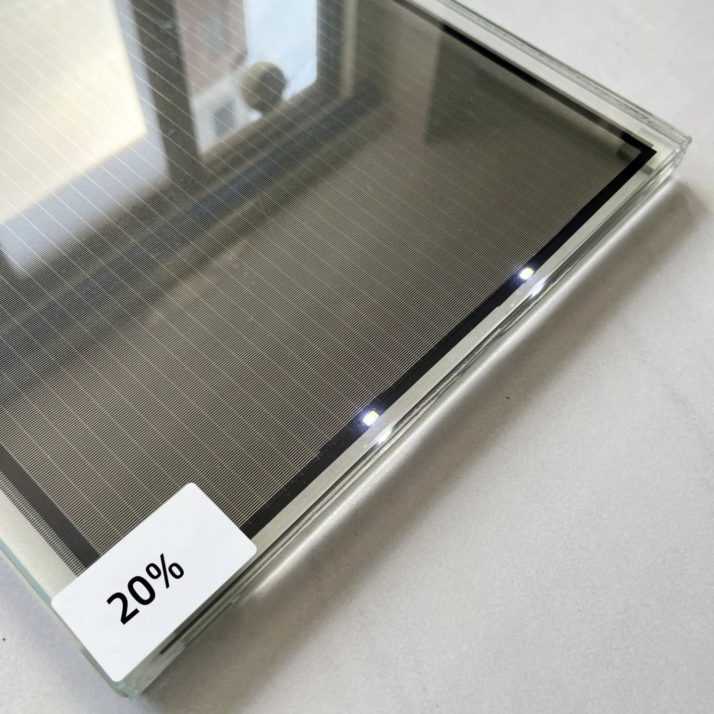 Hot Sales Cdte Thin Film Photovoltaic Solar Power Glass BIPV Double Glass Panel for Building Cadmium Telluride PV Glass Transparent