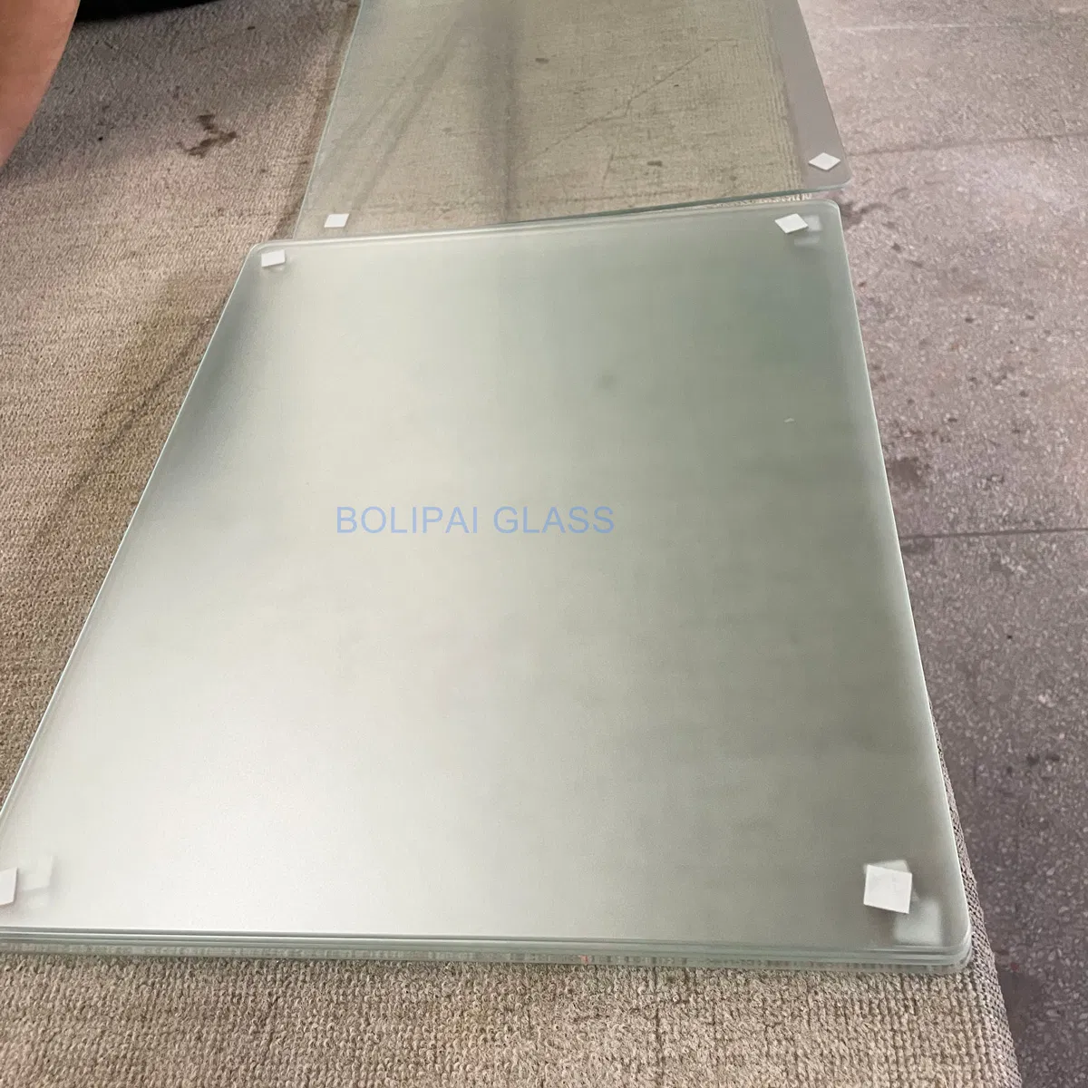 Custom Factory Translucent Frosted Acid Etched Glass Tempered Glass for Mouse Pad