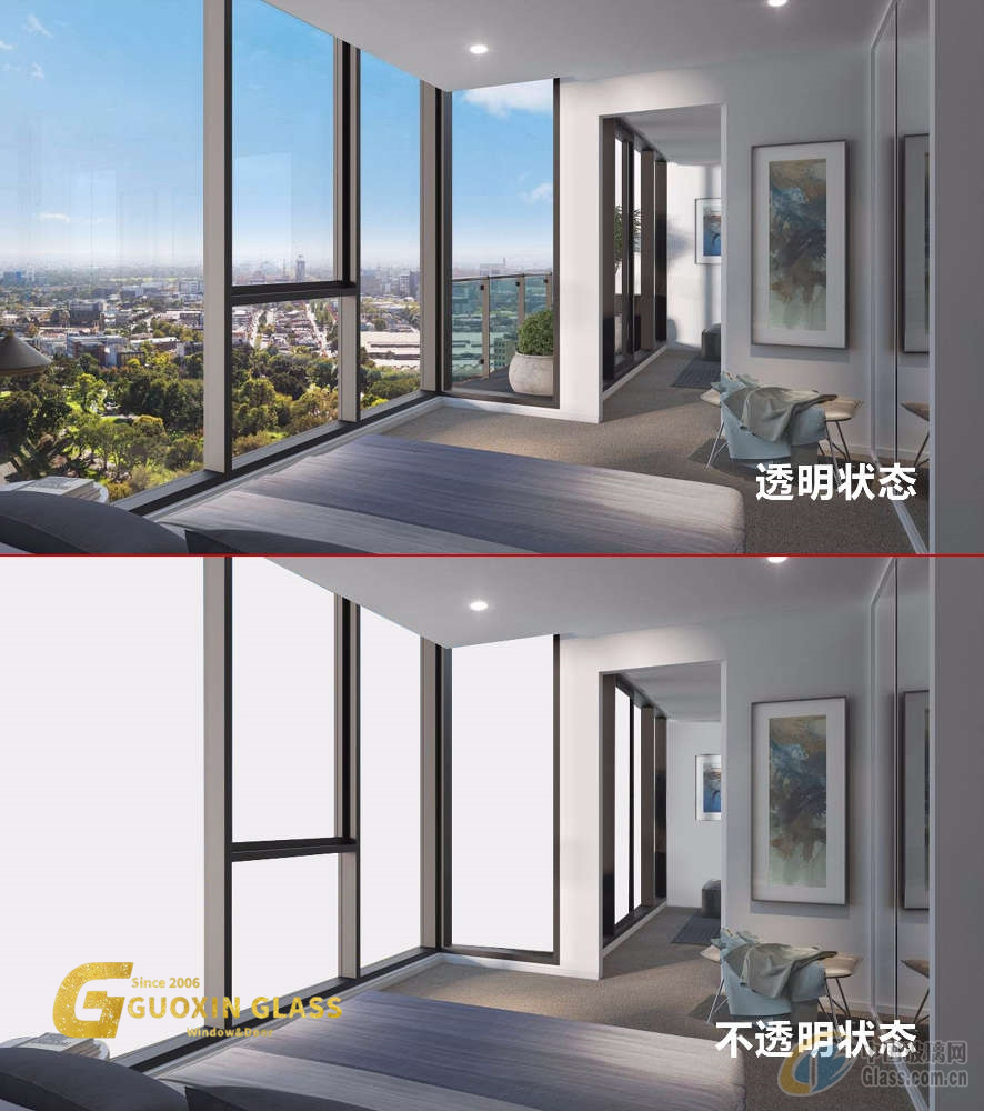 Guoxin Jumbo Size Fogless Smart Glass - Pdlc Switchable Magic Factory