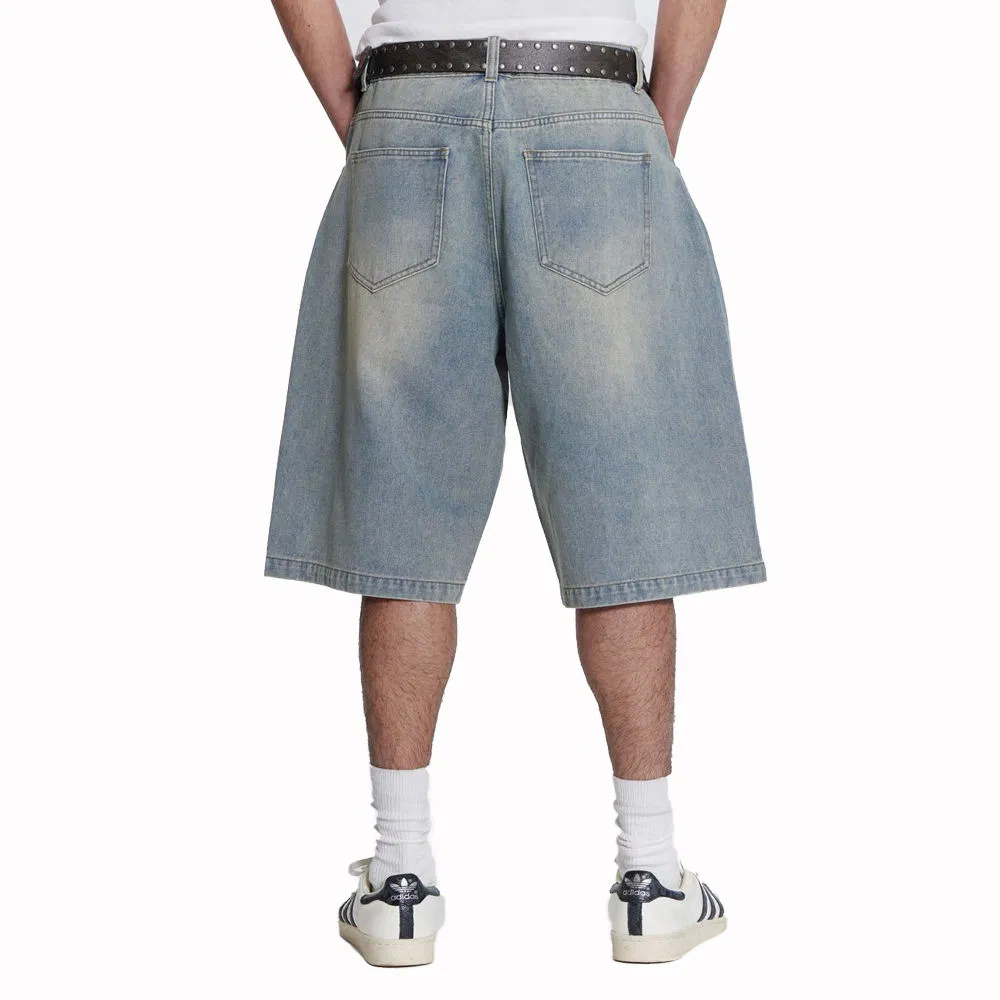 Jorts Shorts Y2K Manufacturers Bleached Distressed Streetwear Denim Baggy Custom Jorts Baggy Jorts