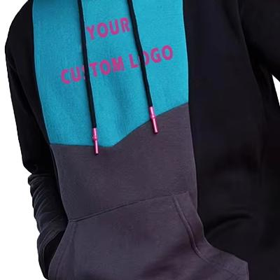 Men's Color - Block Custom Logo Hoodie
