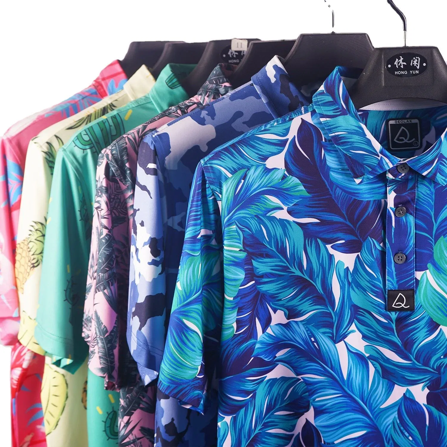 Custom 4 Way Stretch Polyester Spandex Quick Dry Golf Polo Shirt