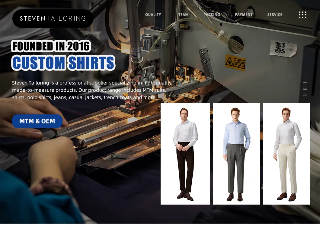 Sleek Slim Fit Custom Tailored Formal Shirts