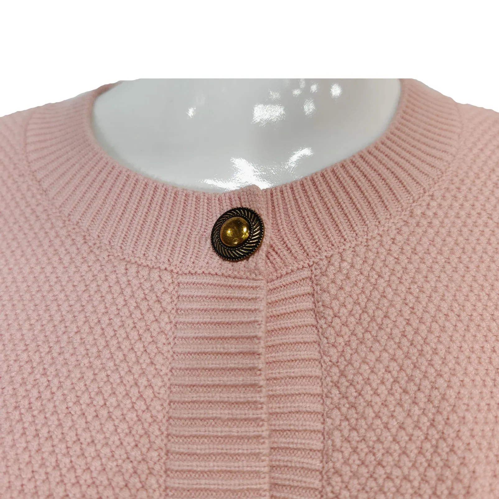 New Ruffles Button Jumper Crop Top Long Sleeve Wool Cashmere Sweater Women Custom Knit Cardigan