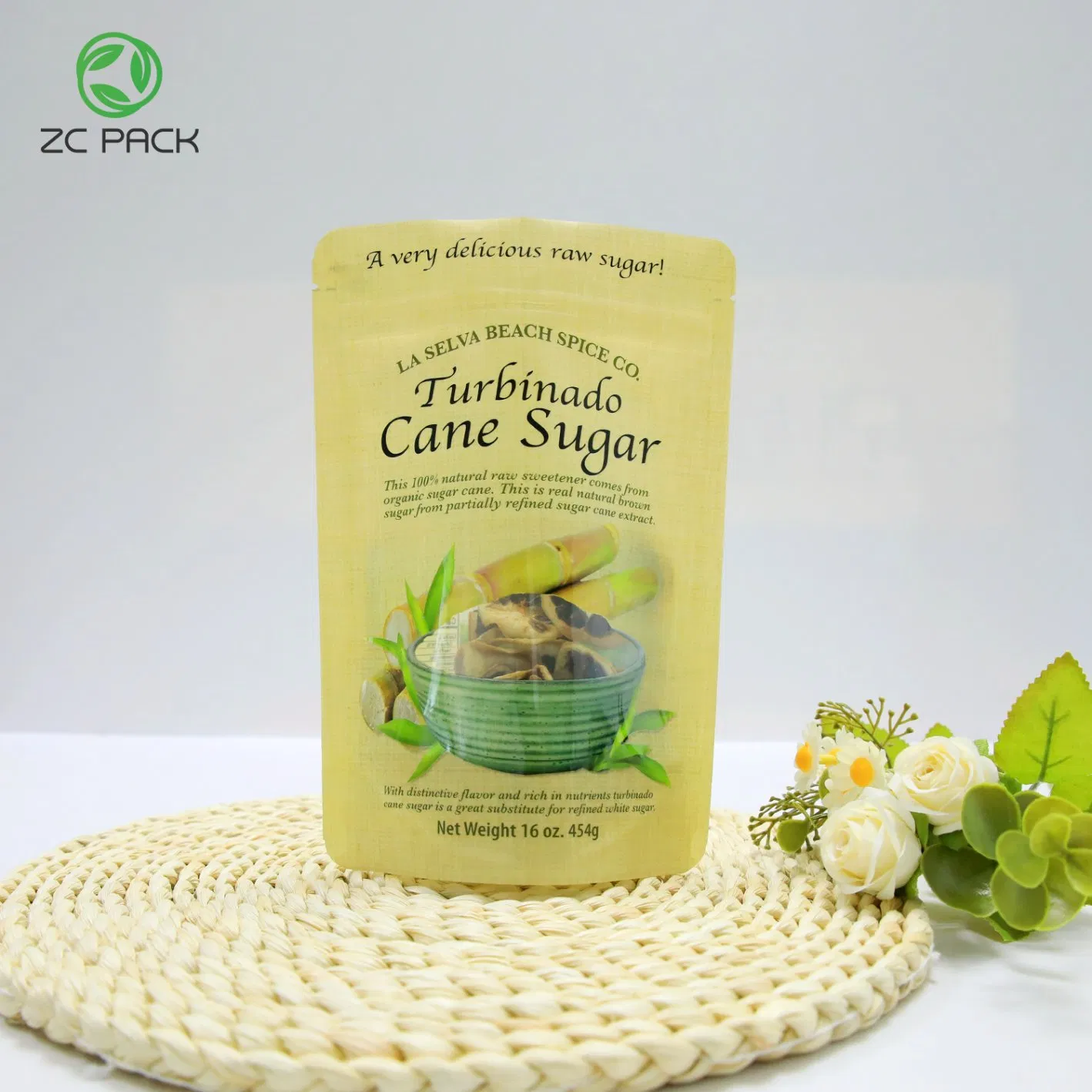 Sugar Powder Food Packaging China Wholesale OEM/ODM Custom Logo Doypack Mylar Plastic Resealable Stand up Bags Package with Zipper