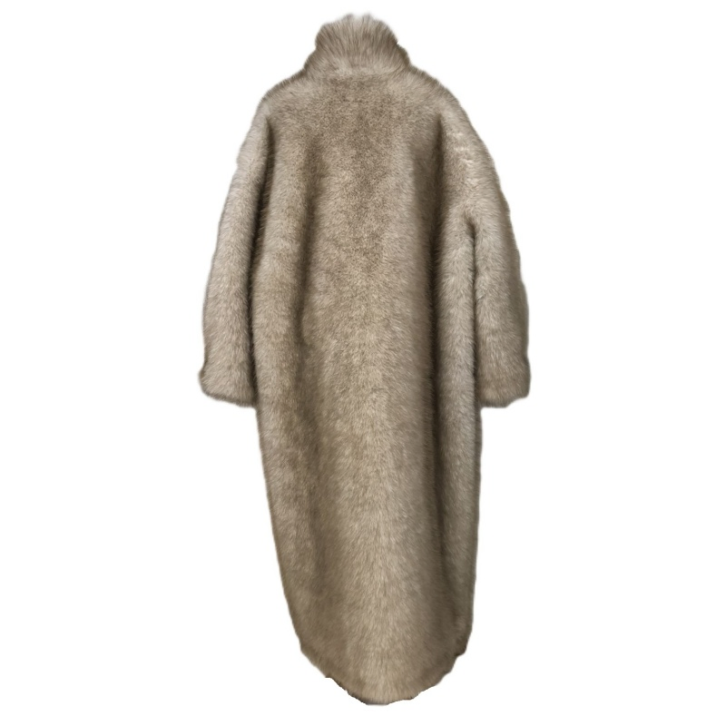 Custom Outwear Winter Wholesale Coat for Winter Wear Faux Fur Long Coat