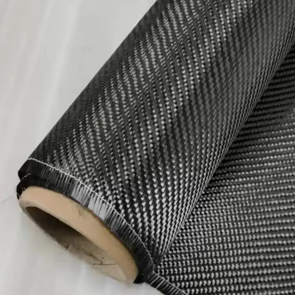 Satin Weave Custom Lengths Available Carbon Fiber Fabric Roll