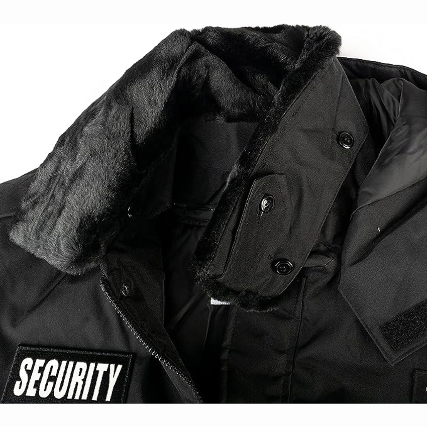 Wholesale Watch-Guard Bomber Jacket (Black) Custom Make Security Uniform Bomber Jacket