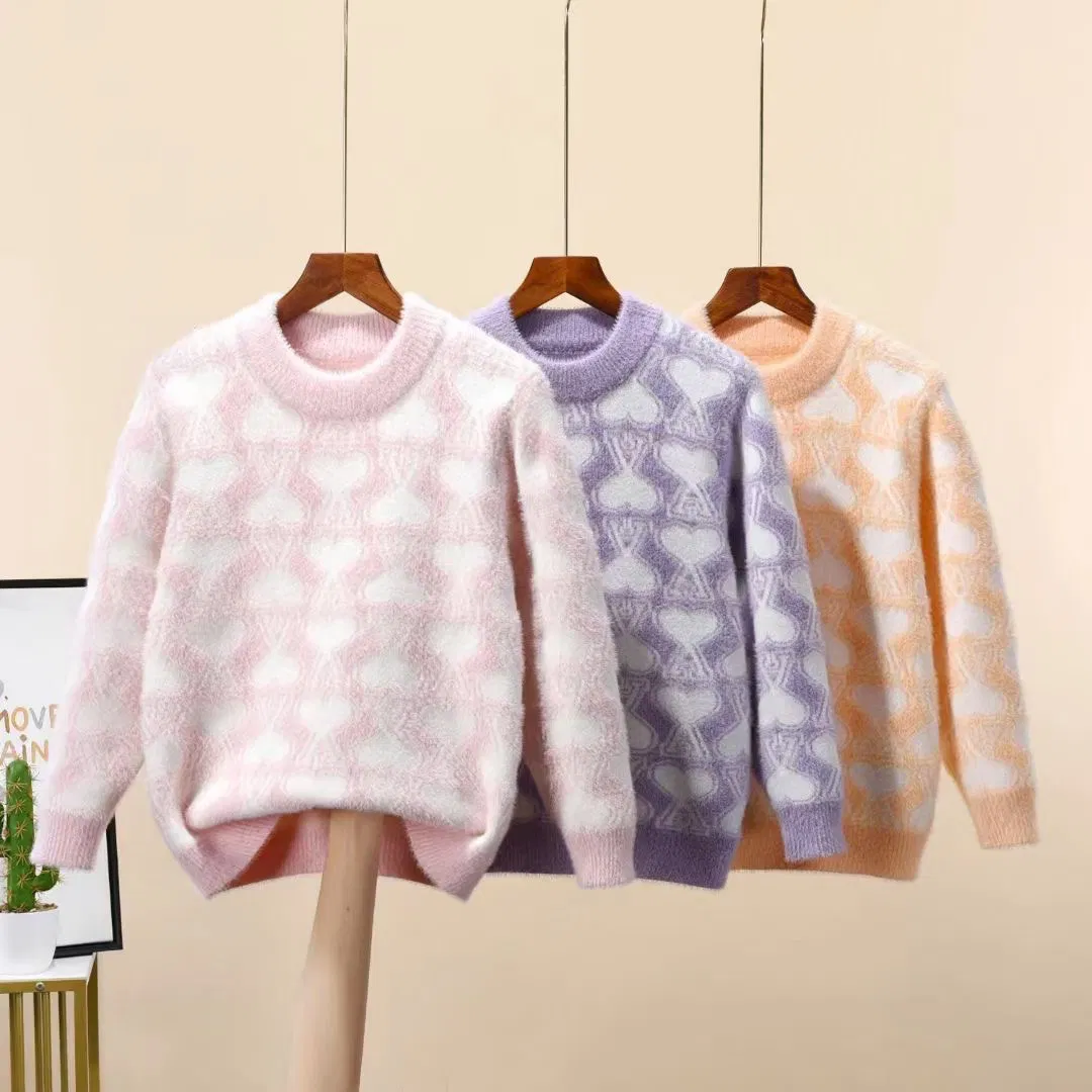 Ultra Soft Kids Winter and Spring Premium Cotton Round Neck Pull Over Sweater Apparel Garment Clothing Available for Custom Design for Manufacturer Price