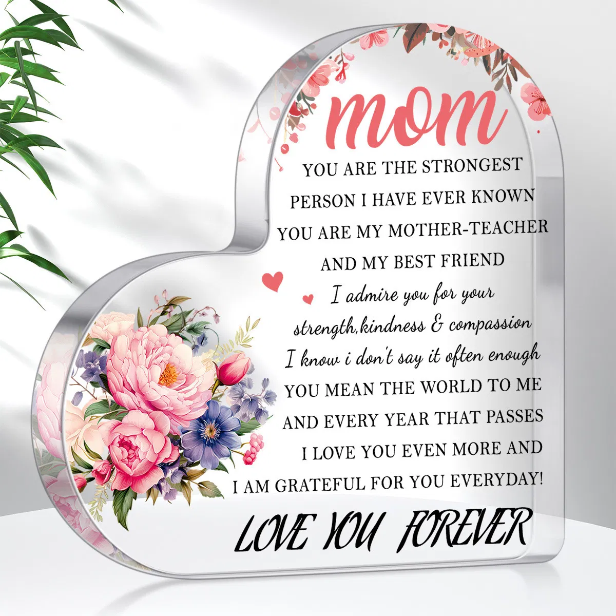 Desktop Wholesale Decor Acrylic Table Ornament Acrylic Craft with Transparent Design