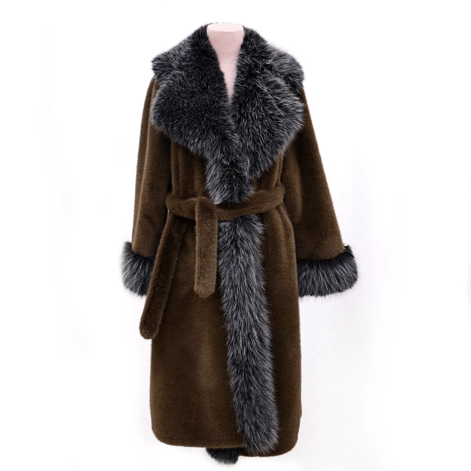 Stylish Long Faux Fur Coat - Factory Price &amp; Custom Options