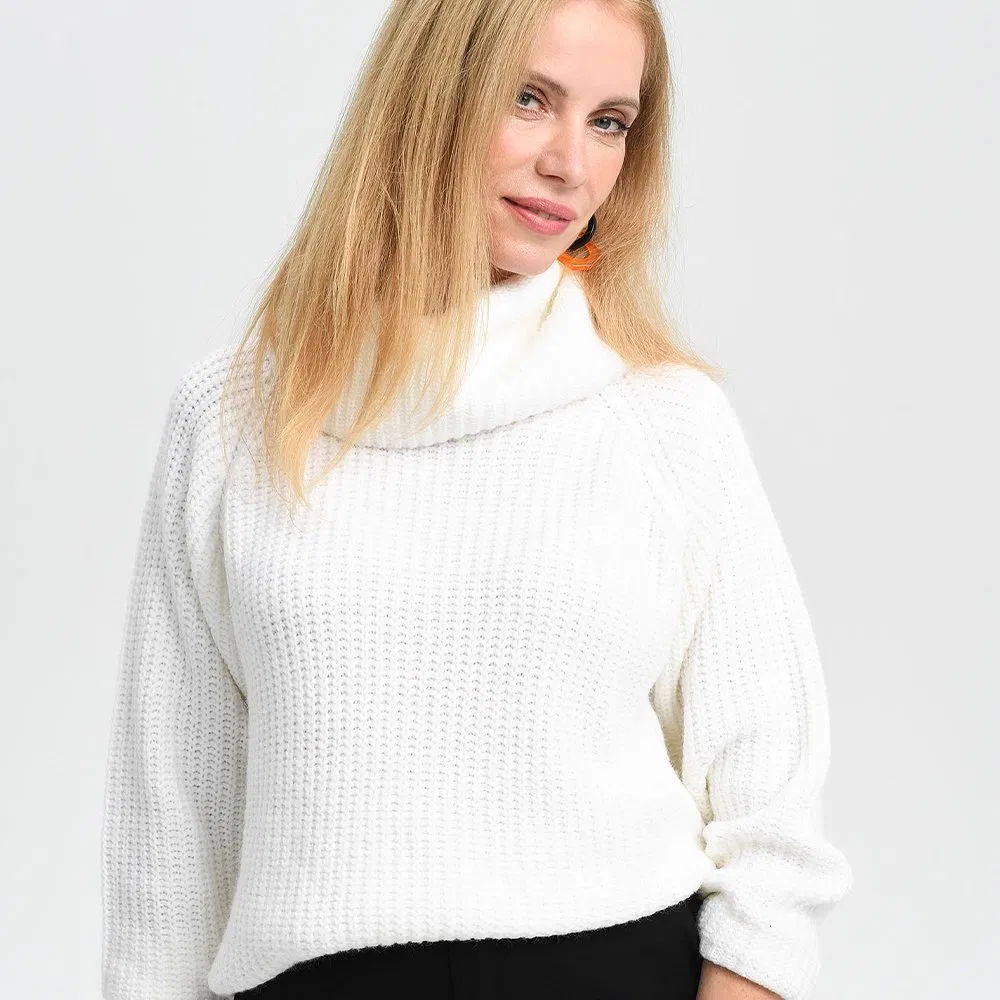 Custom Knitwear Manufacturer Cotton Knitted Pullover Casual Crew Neck Sweater Women Cashmere Wool Knit Sweater Top for Women