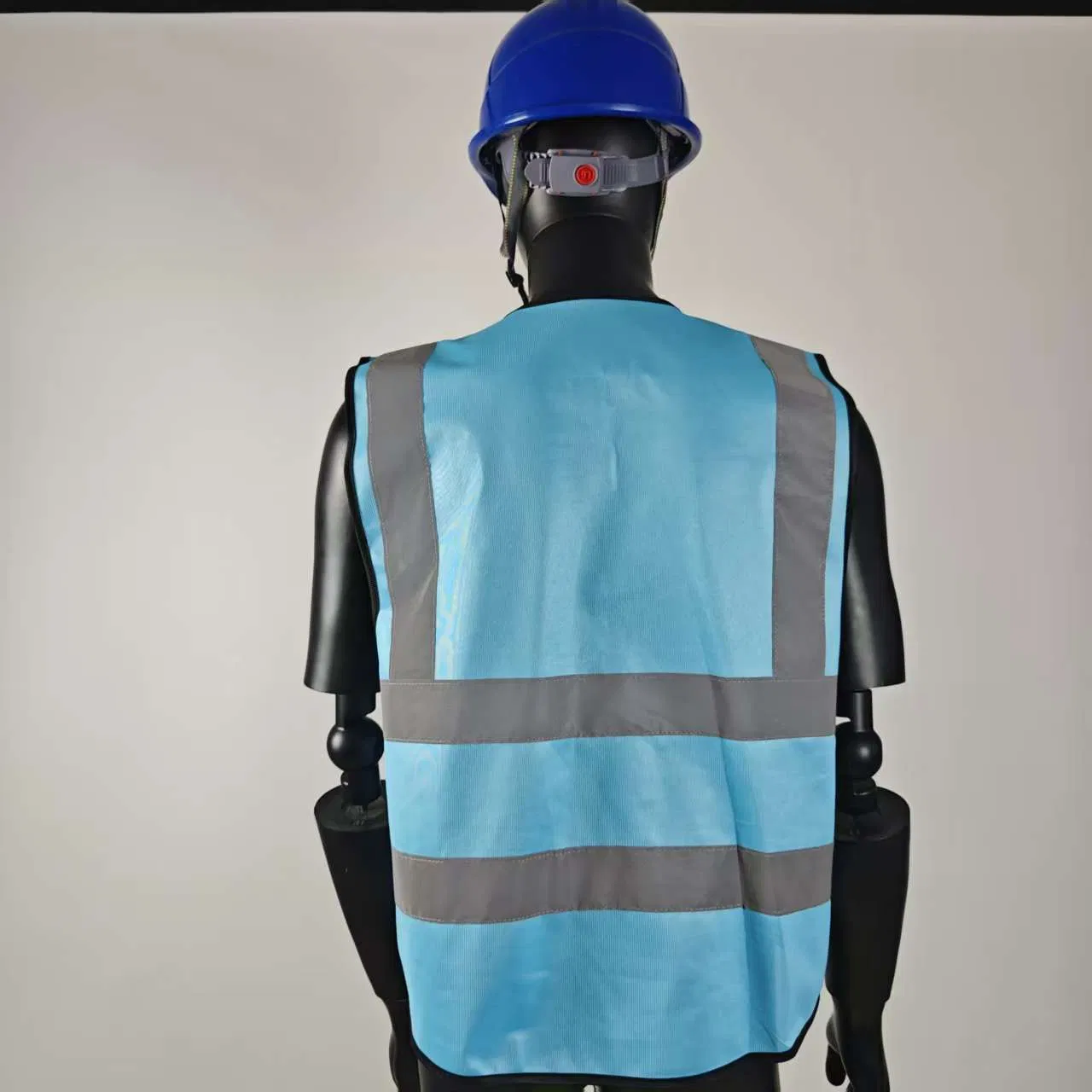 Reflective Strip Polyester Workwear Jacket Custom Logo Printing Labor