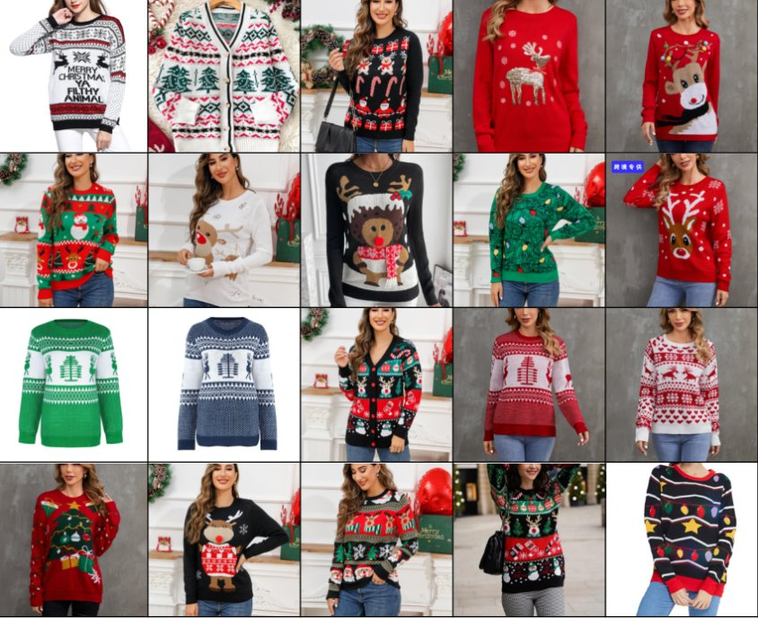 OEM Christmas Sweater Manufacturer Ugly Holiday Pullover Knitwear Custom Design European American Unisex Jumper Women Sweater