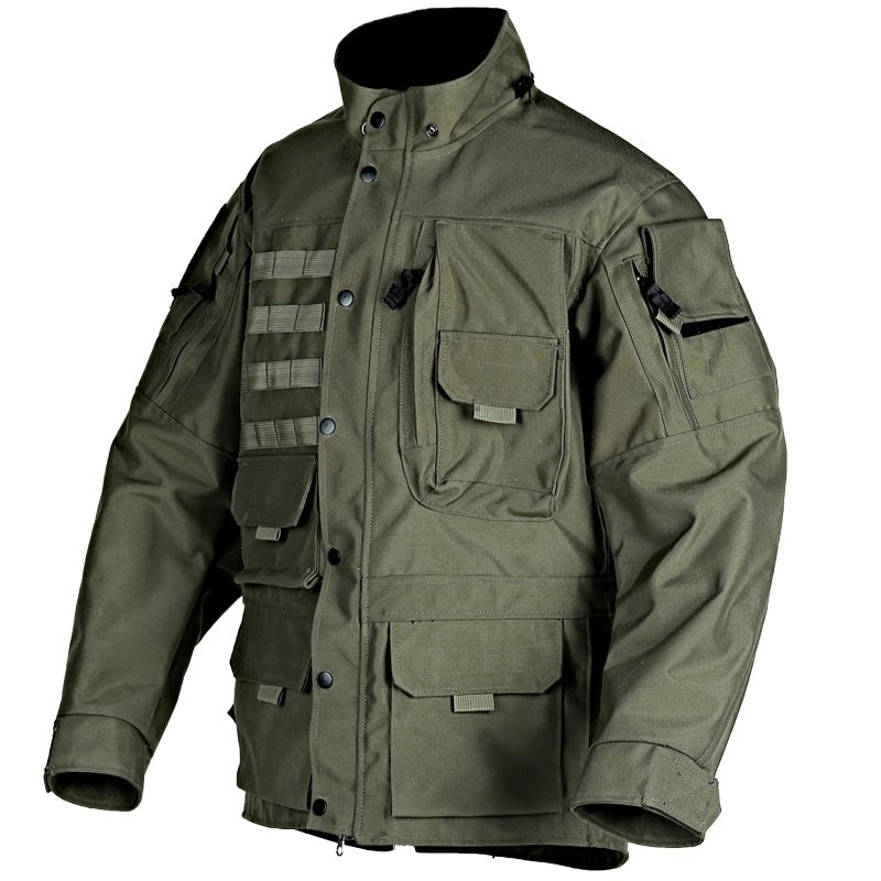 Custom Field Hoodie Training Outfits Cold-Weather Waterproof Men's Tactical Jacket