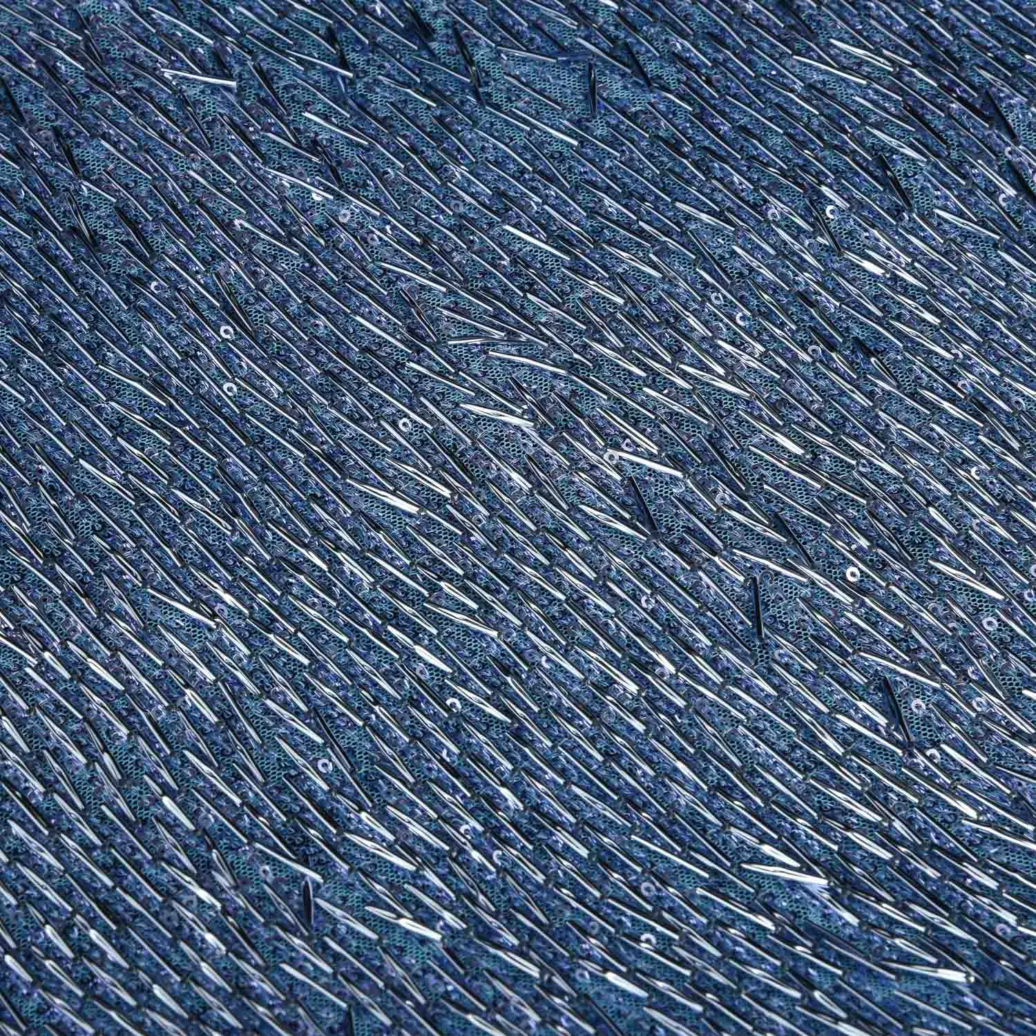 Premium Quality Sequin Embroidered Mesh Lace Fabric for Custom Gown Projects