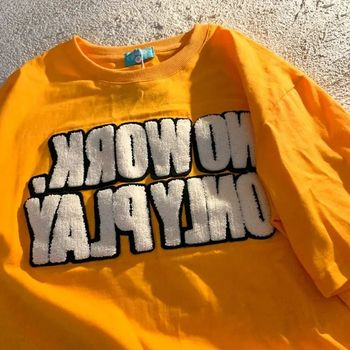 Fashion Bamboo Cotton Mens T Shirt Clothing Manufacturers Wholesale with Custom Chenille Embroidery Logo T-Shirt