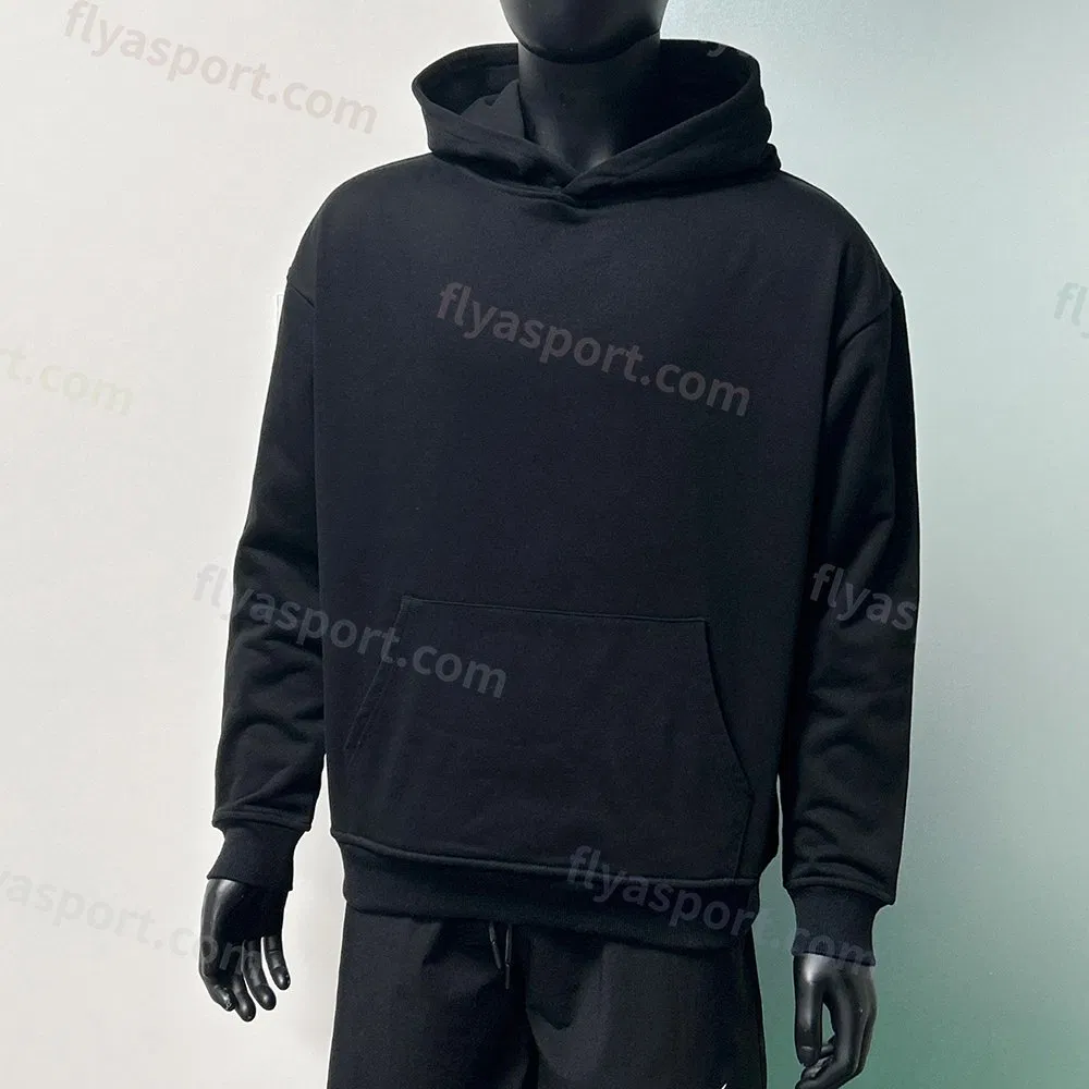 Custom Printing 460GSM Thick French Terry Heavyweight Oversize Cropped Boxy Men's Hoodie