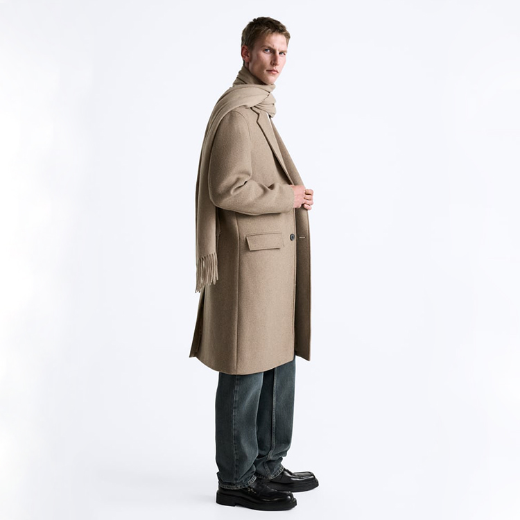 Custom Wool Overcoat Men Winter Long Men Cashmere Coat Outer Wear Coats Abaya of Men