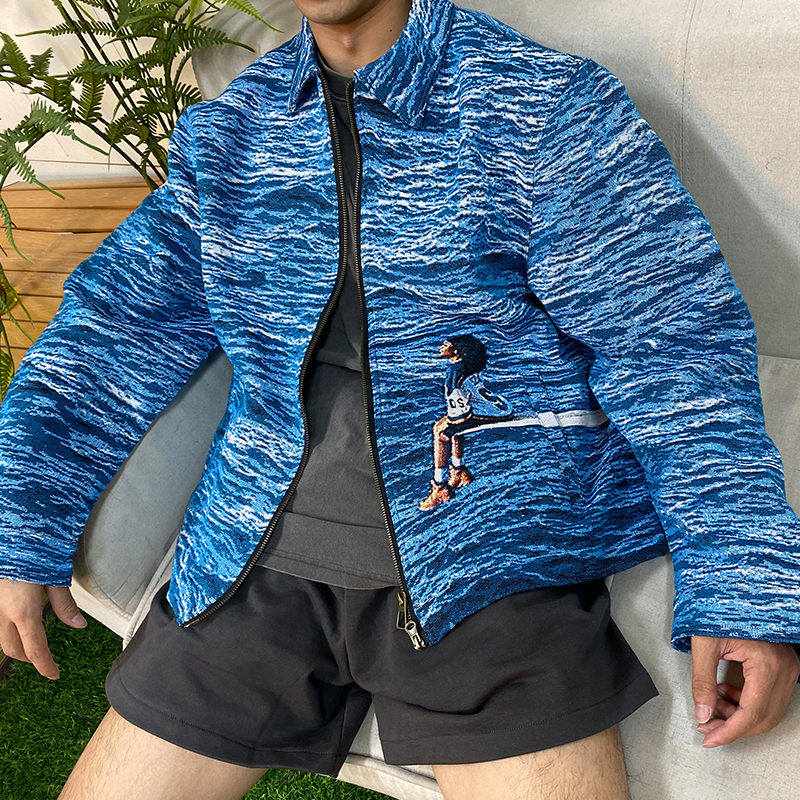 Tyler The Creator Custom Tapestry Clothing Manufacturer Bomber Jacket Tapestri Jacket Shirt Men