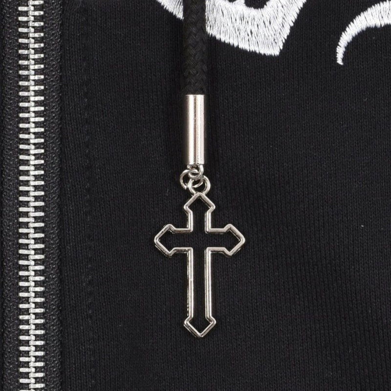 New Arrival Custom Embroidery Hoodies Wholesale Pullover Sweatshirt Cross Pendant Unisex Hoodies