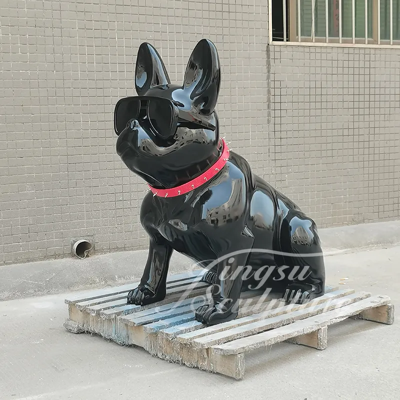 Bulldog Statue View 3