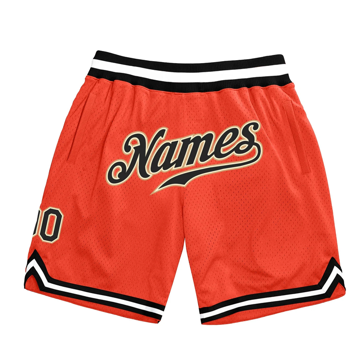 Factory Wholesale Custom Logo Throwback Basketball Shorts