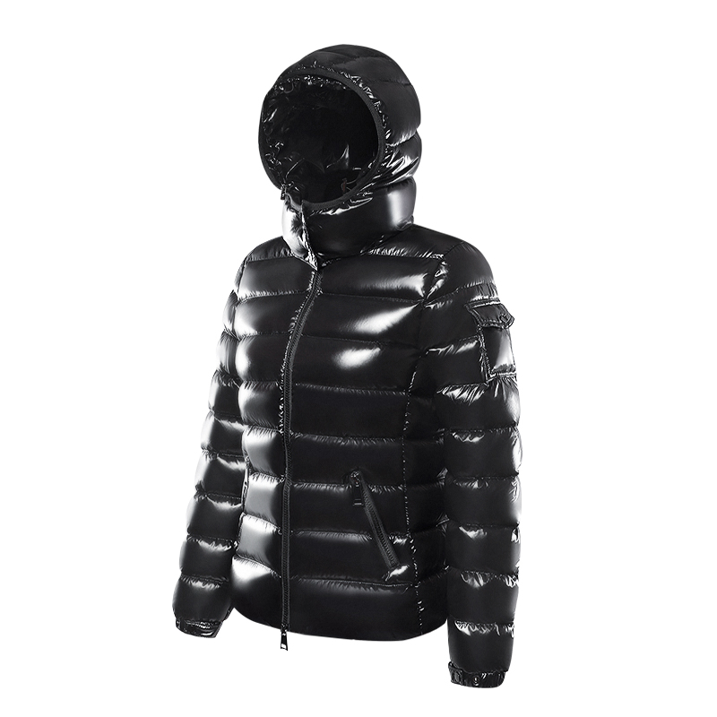 Custom Outdoor Windproof Casual Jackets Black Quilted Jacket Short Coat Woman for Winter