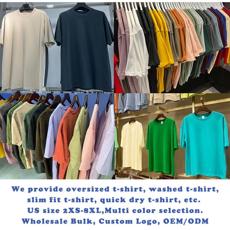 Wholesale Custom Men′ S Luxury T-Shirt for Men Clothing Embroidery Printing Logo Oversize Ribbed Tshirt Streetwear 100% Cotton Graphic Plain Blank T Shirt