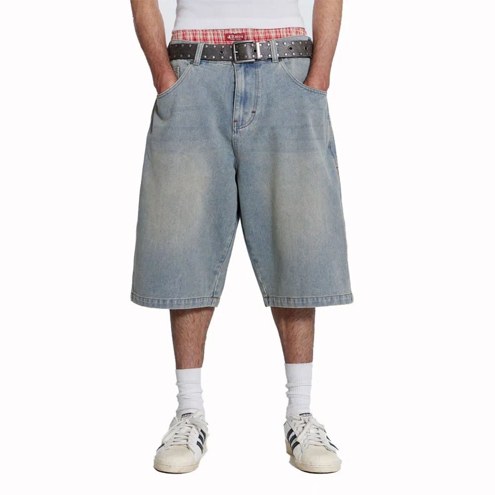 Jorts Shorts Y2K Manufacturers Bleached Distressed Streetwear Denim Baggy Custom Jorts Baggy Jorts