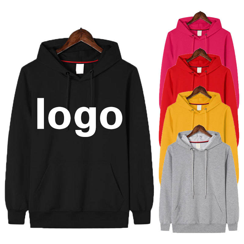 Manufacturer Wholesale Custom Logo Fleece/Terry Fabric Pullover Men's Hoodies &amp; Sweatshirt