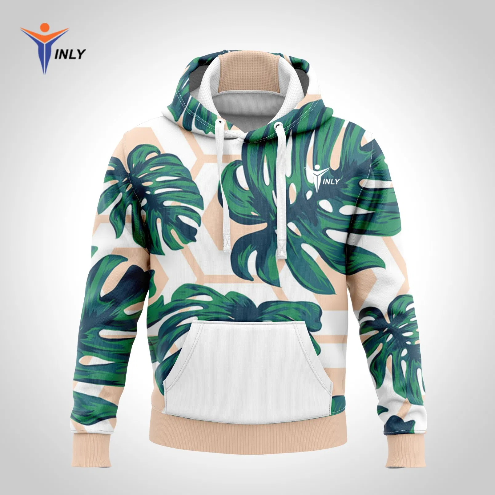 Manufacturer Custom Logo Sublimation Printed Pull Over Sweatshirts Men Hoodies