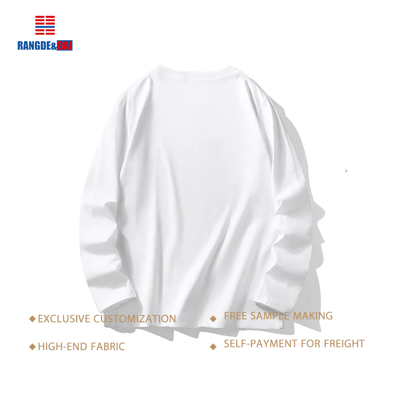 High Quality Men's Casual O-Neck Long Sleeve Full Bamboo Fiber Shirt Custom Logo Printed Solid Pattern Bamboo Fiber Plain Shirt