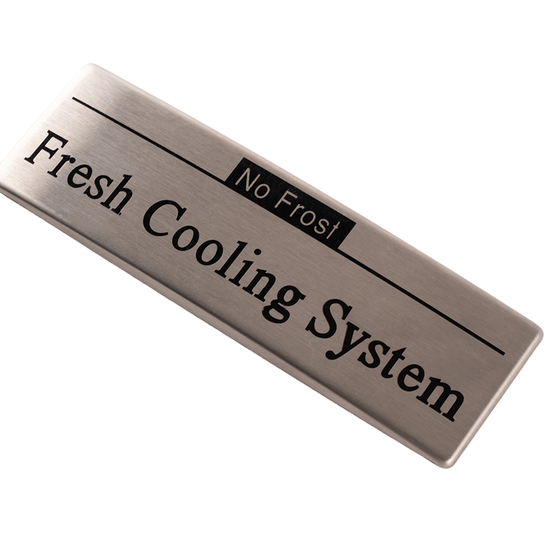 Custom 3D Metal Nickel Self Adhesive Sticker Logo for Branding